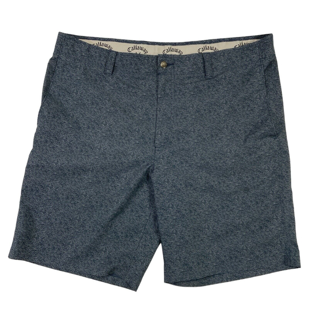 Callaway Gray Pattern Stretch Golf Shorts Size 38